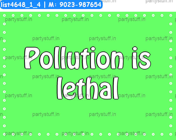 Pollution Slogans