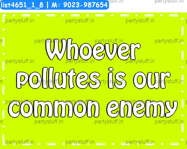 slogans on pollution