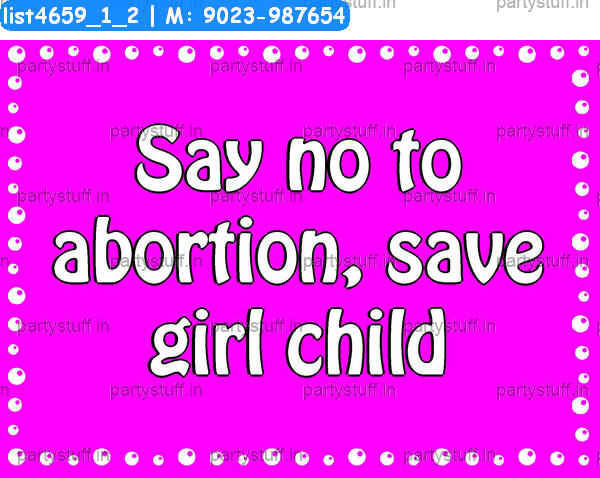 Save girl child Slogans 2