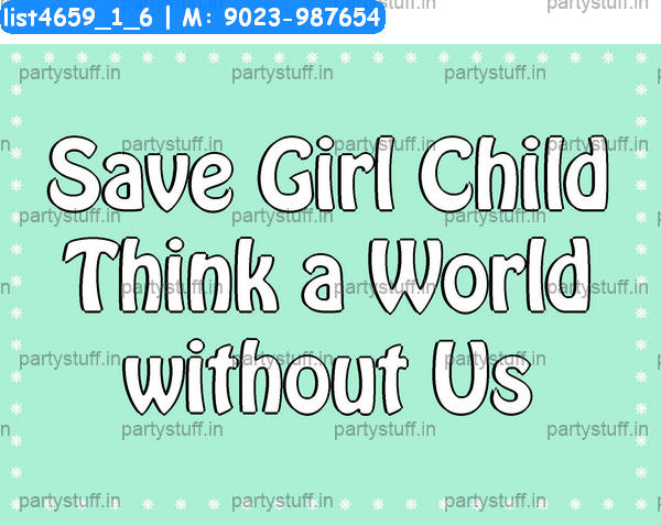 Save girl child Slogans 2