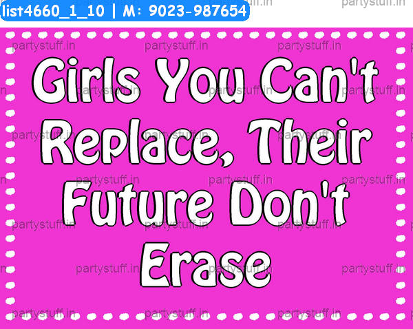 Save girl child Slogans 3