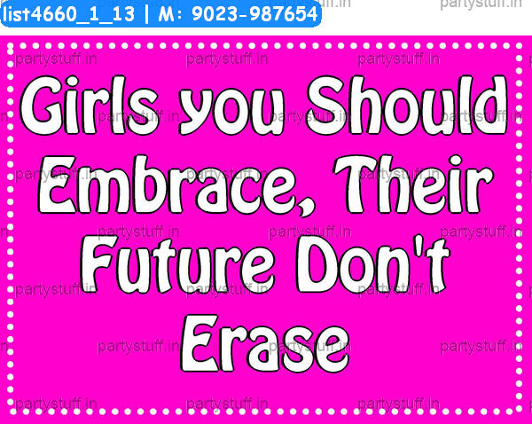 Save girl child Slogans 3