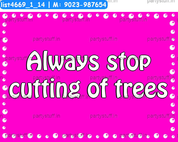 Tree plantation Slogans