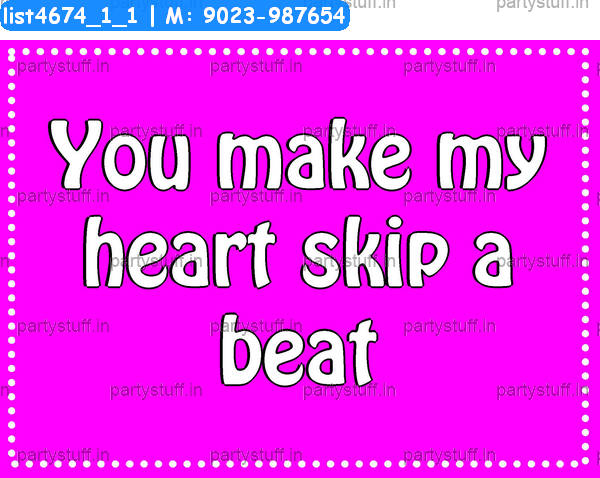 Valentine Slogans in Valentine theme - Designs - PartyStuff