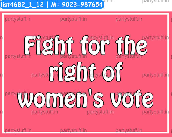 Women rights Slogans 2