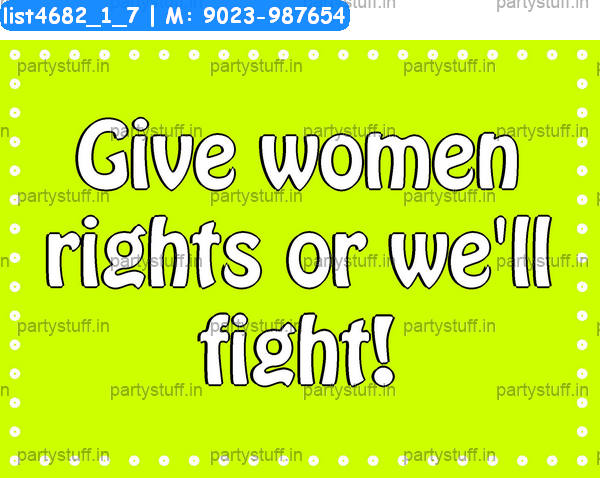 Women rights Slogans 2