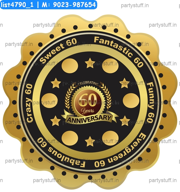 Golden Black Anniversary 60th kukuba