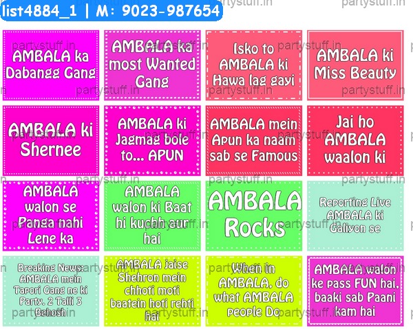 AMBALA city Speech Bubbles