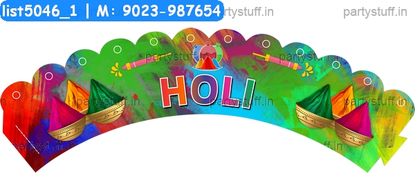 Holi Cup Cake Wrappers