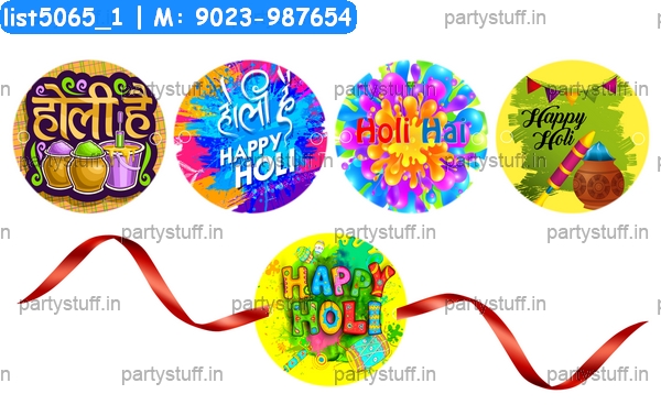 Holi Wrist Circle Tag