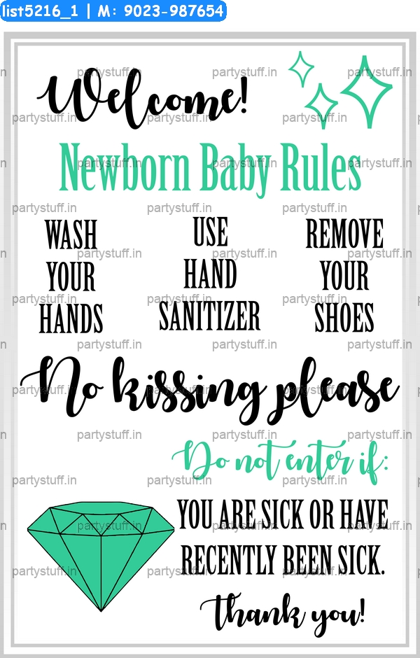 New born baby rules