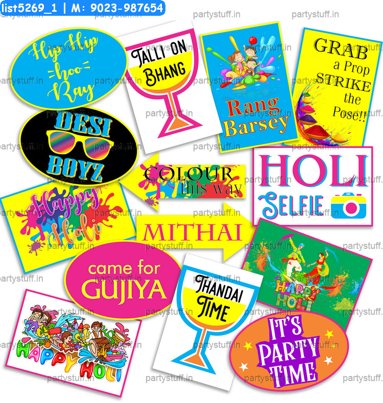 Holi Party Props 3