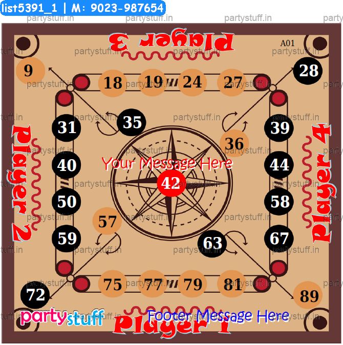 Carrom Board Tambola Housie