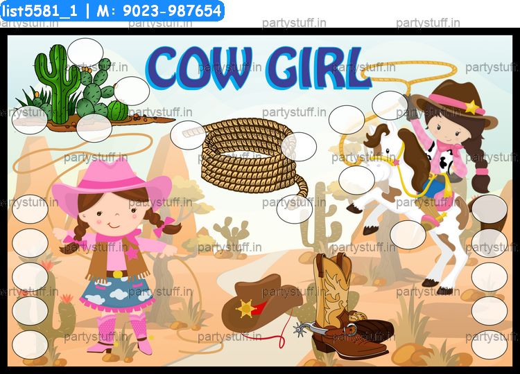 Cowgirl Tambola Housie