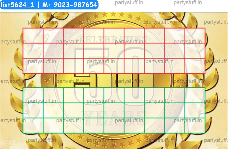Anniversary 50th duet classic grids