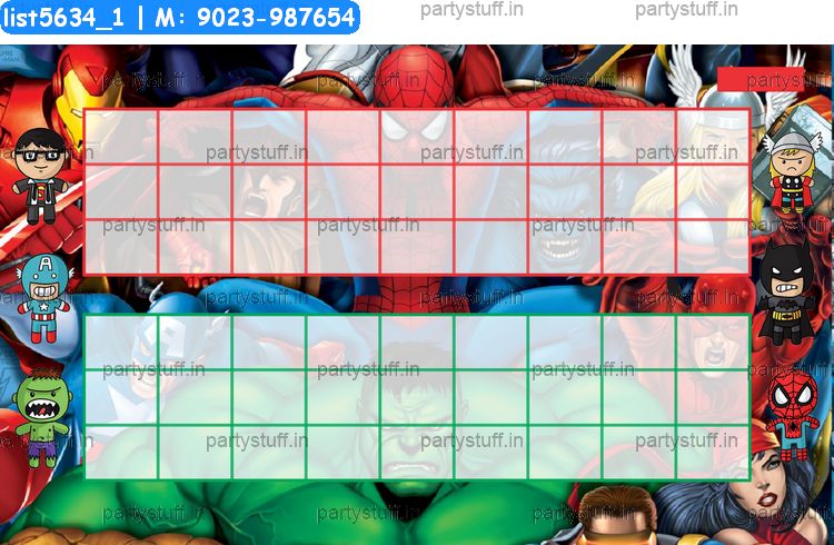 Super Heroes duet classic grids