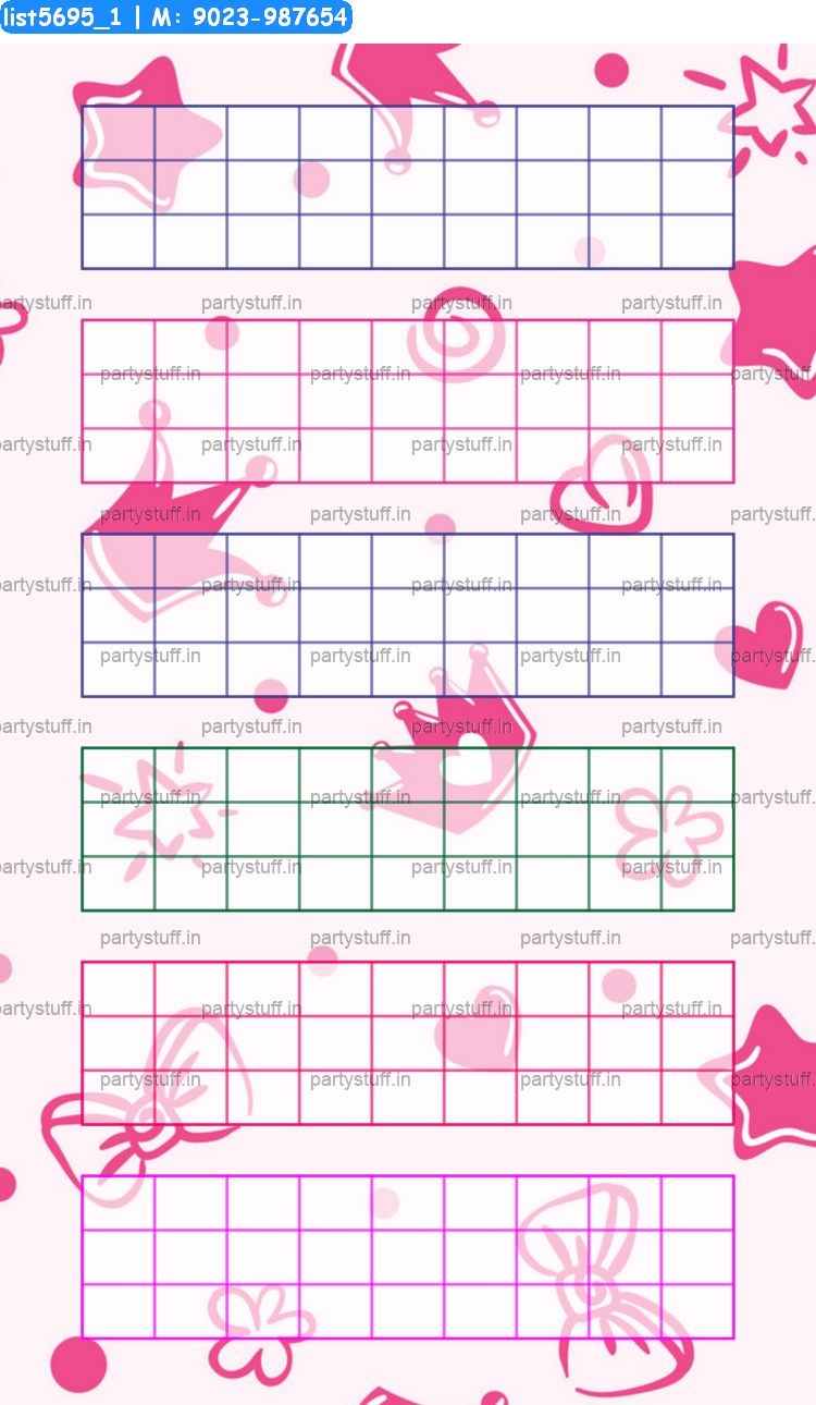 Girl pink hexa classic grids