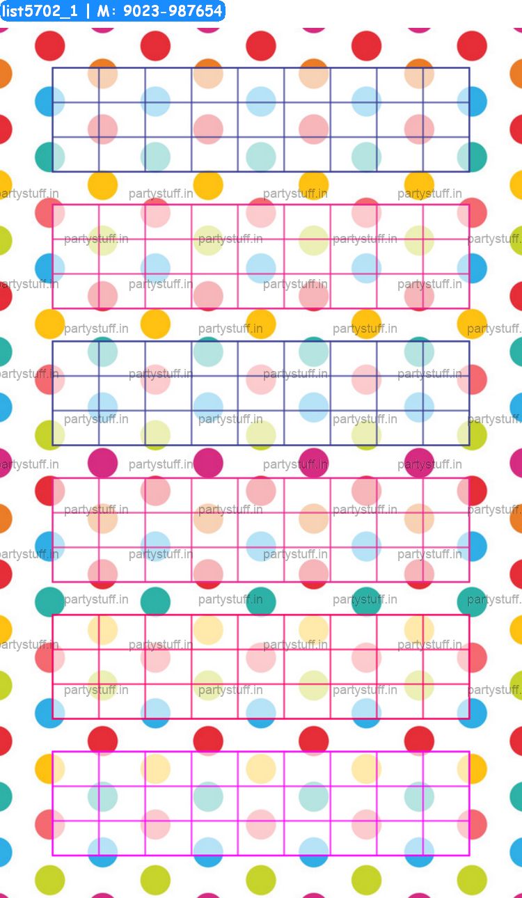 Polka dots hexa classic grids