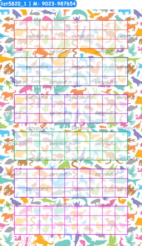 Animals hexa classic grids