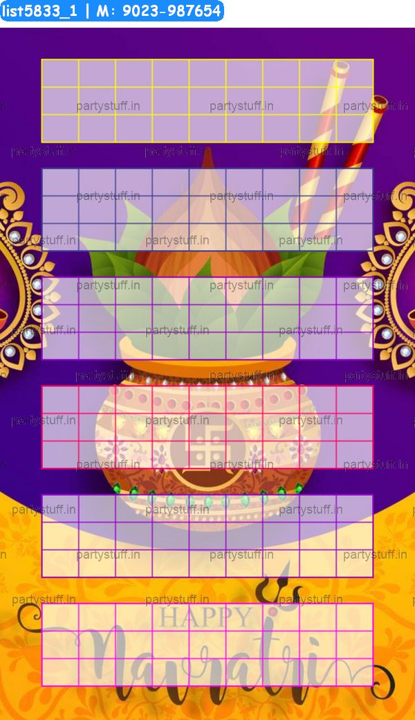 Navratri Hexa classic grids 2