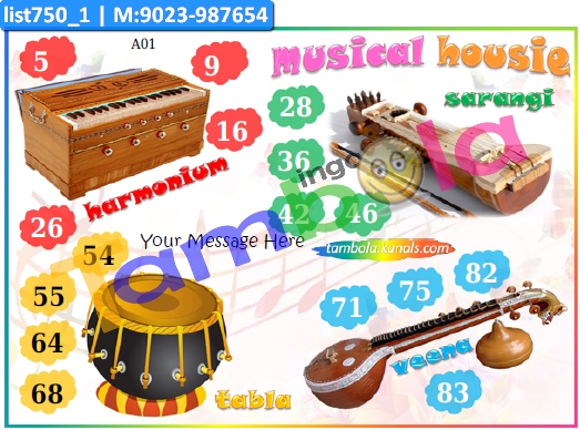 Musical Housie kukuba 1