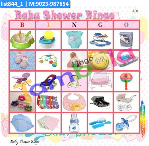 Bingo | Tambola Housie | Baby Shower Designs