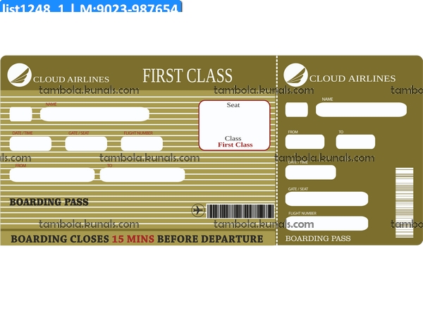 Boarding Pass kukuba 1