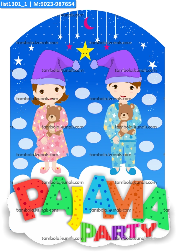 Pajama Party Kukuba 5 Tambola Housie In Pajama Theme