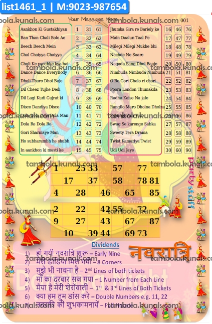 Navratri Songs Dividend Grid kukuba 2