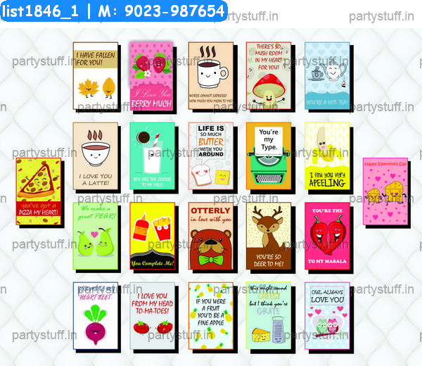 Romance Pun Cards Cards in Romance theme - Designs - PartyStuff