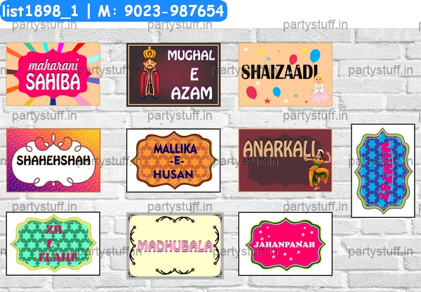 Mughal Party Props