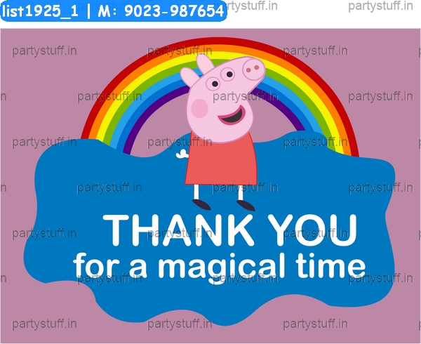 Peppa Pig Thankyou Card