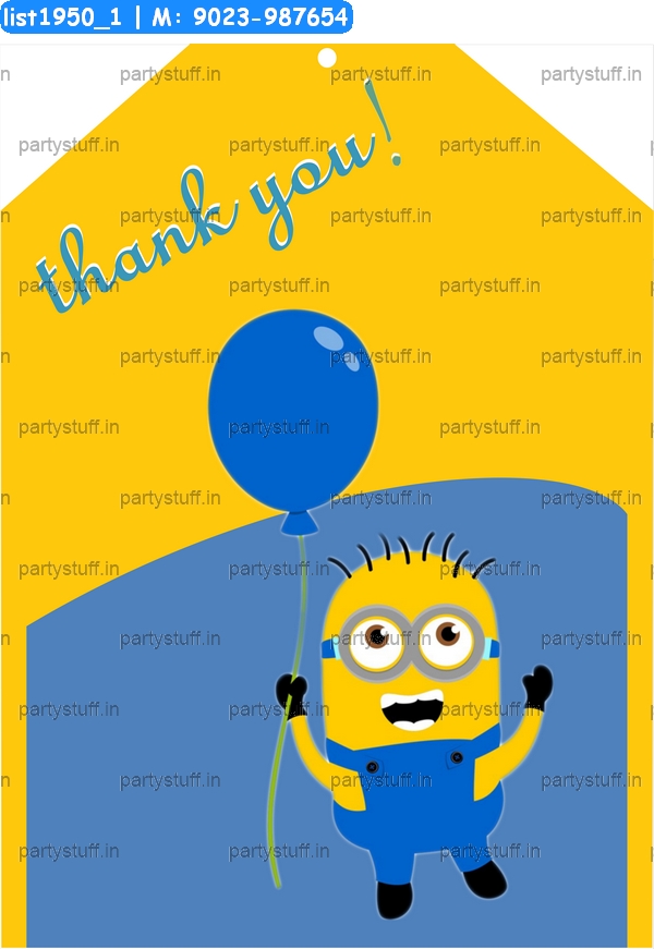 Minion Thankyou Card