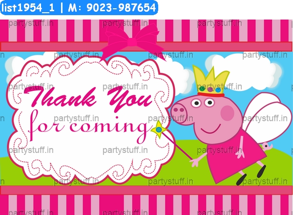 Peppa Pig Thankyou Card 4