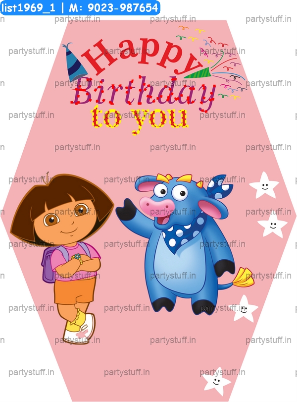 Dora Birthday Tag