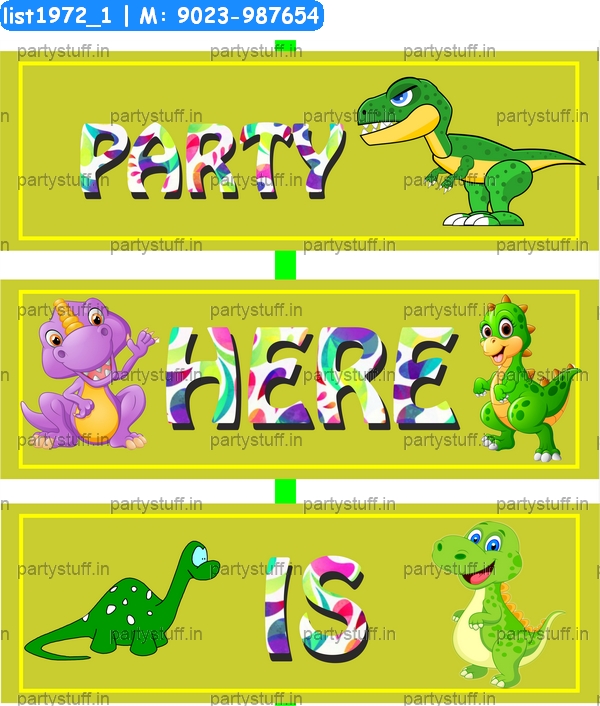 Dinosaur Party Hanging