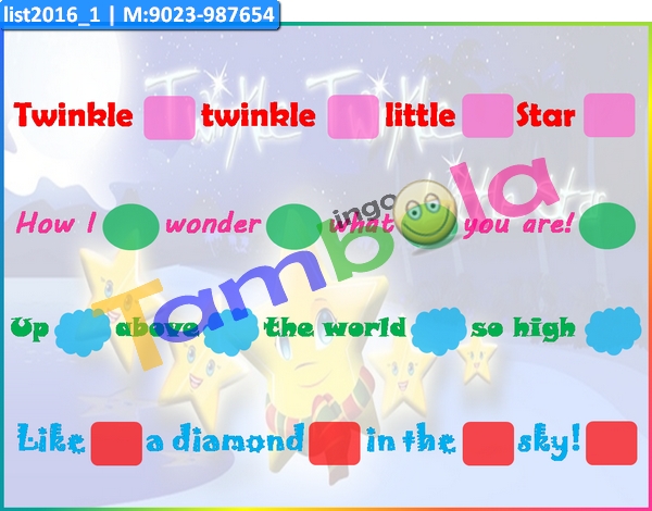 Twinkle Twinkle Rhyme kukuba 1