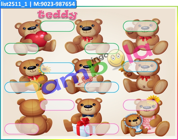 Teddy Item Names kukuba 1