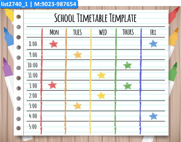 School Time Table kukuba 2 Tambola Housie in School theme