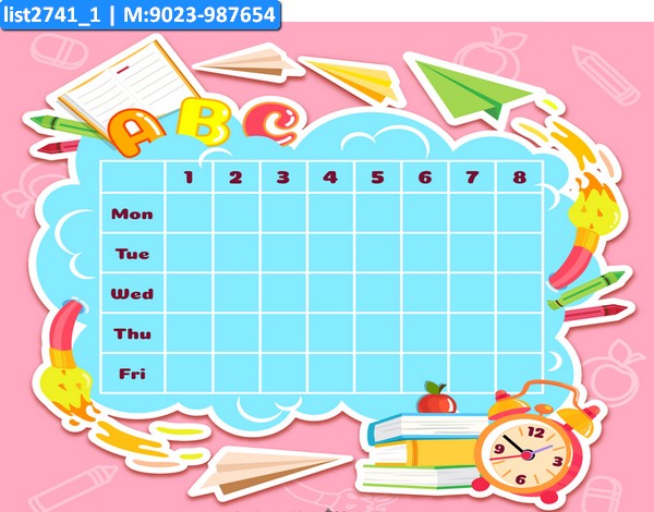 School Time Table kukuba 2