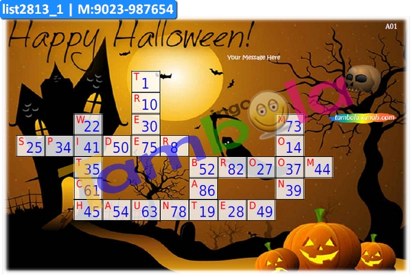 Halloween Crossword Kukuba