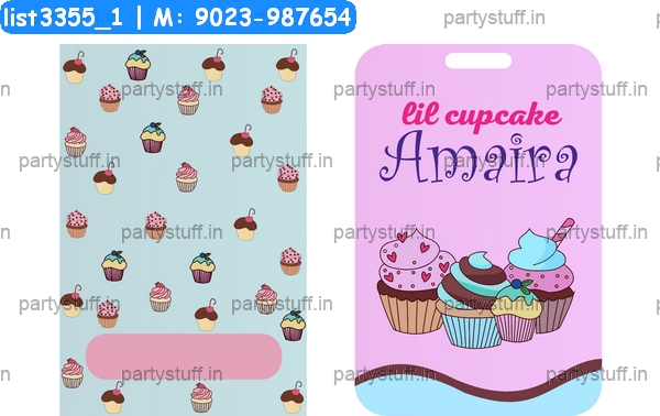 Cup Cake Bag Tag