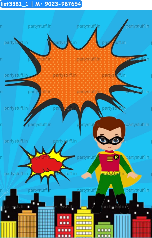 Super Hero Bag Tag 2