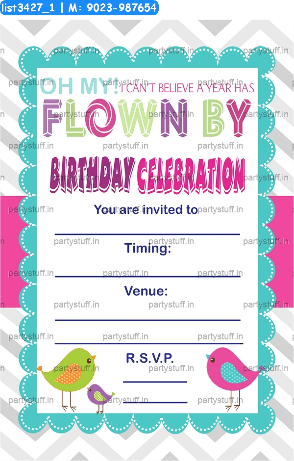 Bird Invitation Card