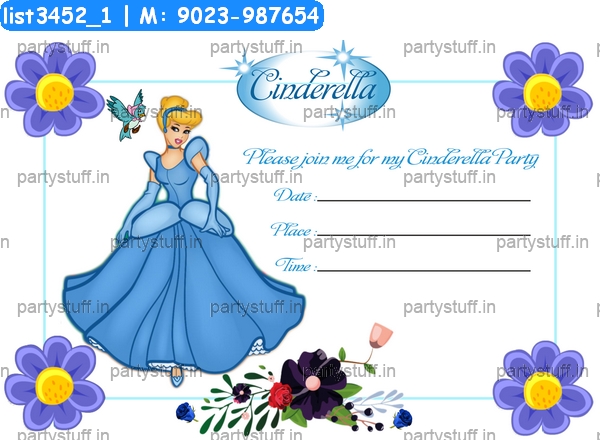 Cinderella Party Invitation Card