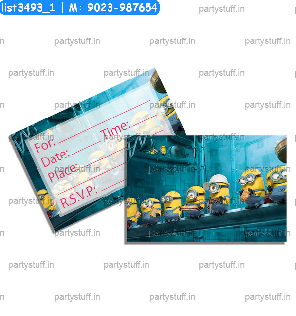 Minion Invitation Card