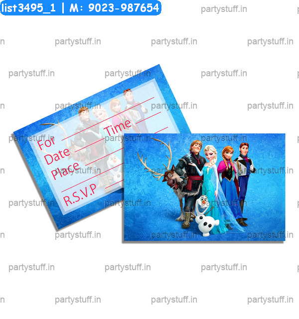 Frozen Party Invitation Card