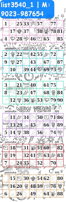 New Year Hexa Classic Grids