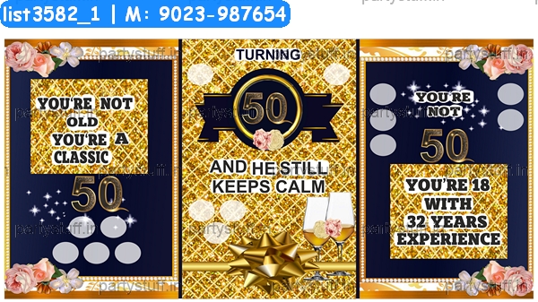 50th Golden Birthday kukuba