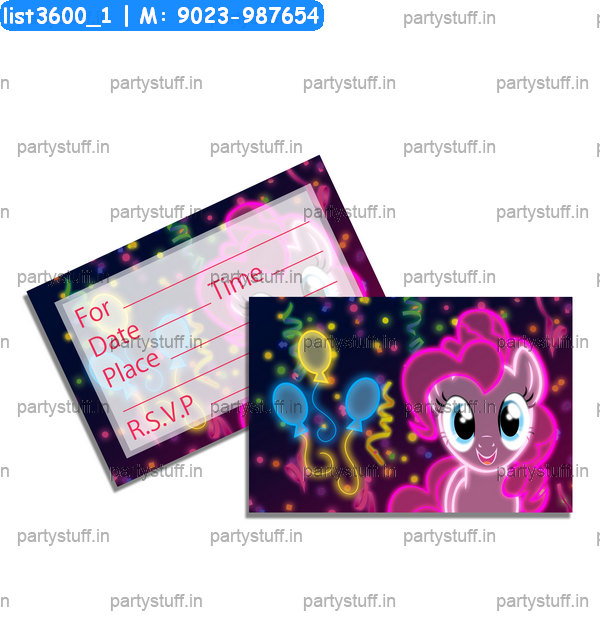 Little Pony Invitation Card